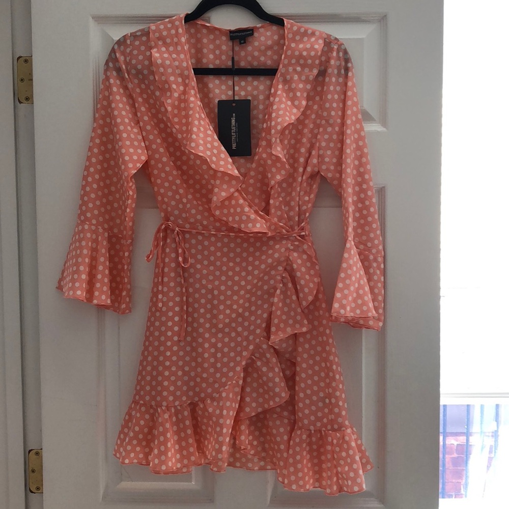 New With Tags PrettyLittleThing Polka Dot Dress